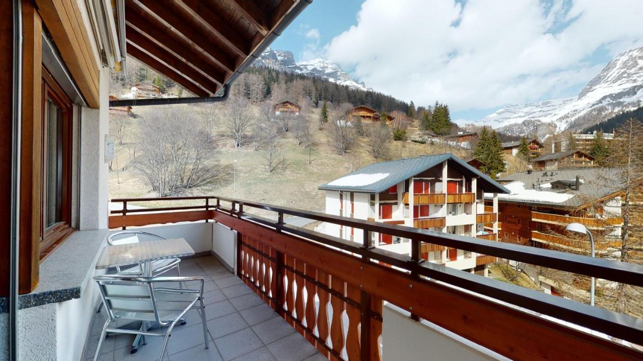 Gonenstein Residence In Leukerbad, Entire Apartment/Studio With Balcony Kültér fotó